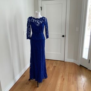 Royal blue evening dress